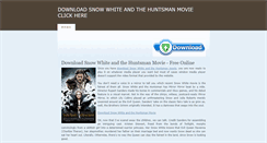 Desktop Screenshot of download-snowwhiteandthehuntsman.weebly.com