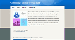 Desktop Screenshot of cambridgelisztfestival2011.weebly.com