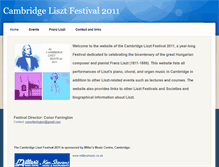 Tablet Screenshot of cambridgelisztfestival2011.weebly.com