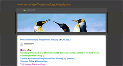 Desktop Screenshot of mrswhiteofficetechnology.weebly.com