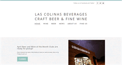 Desktop Screenshot of lascolinasbeverages.weebly.com