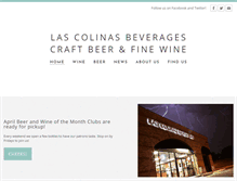 Tablet Screenshot of lascolinasbeverages.weebly.com