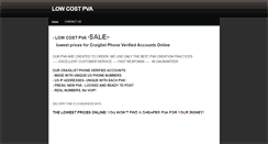 Desktop Screenshot of lowcostpva.weebly.com