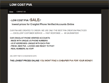 Tablet Screenshot of lowcostpva.weebly.com