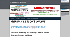 Desktop Screenshot of germantutoronline.weebly.com