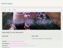 Tablet Screenshot of justbehappyy.weebly.com