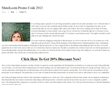 Tablet Screenshot of matchcompromocode.weebly.com
