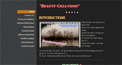 Desktop Screenshot of beautecreations.weebly.com
