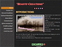 Tablet Screenshot of beautecreations.weebly.com