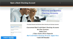 Desktop Screenshot of openabankcheckingaccount.weebly.com