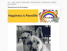 Tablet Screenshot of happinessispawsible.weebly.com