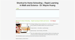 Desktop Screenshot of home-schooling-in-math-and-science.weebly.com