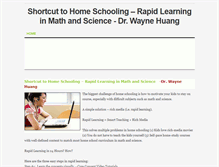 Tablet Screenshot of home-schooling-in-math-and-science.weebly.com