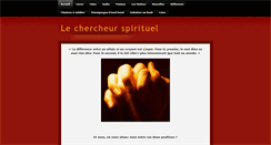 Desktop Screenshot of lechercheurspirituel.weebly.com