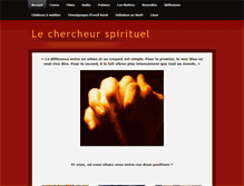 Tablet Screenshot of lechercheurspirituel.weebly.com