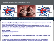 Tablet Screenshot of jmsphysicaleducation.weebly.com