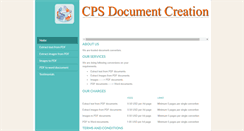 Desktop Screenshot of cpsdocumentcreation.weebly.com