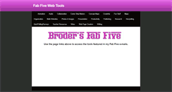 Desktop Screenshot of broderfabfive.weebly.com