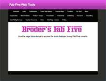 Tablet Screenshot of broderfabfive.weebly.com