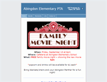 Tablet Screenshot of abingdonpta.weebly.com