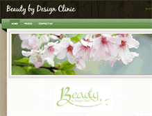 Tablet Screenshot of beautybydesignclinic.weebly.com