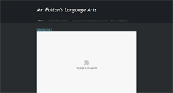 Desktop Screenshot of mrfulton.weebly.com