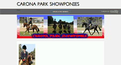 Desktop Screenshot of caronaparkshowponies.weebly.com