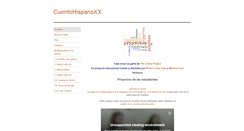 Desktop Screenshot of cuentohispano.weebly.com