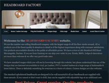 Tablet Screenshot of headboardfactory.weebly.com