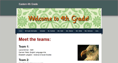 Desktop Screenshot of eastern4thgrade.weebly.com
