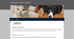 Desktop Screenshot of helpabusedanimals.weebly.com