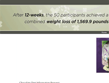 Tablet Screenshot of chocolateweightloss.weebly.com