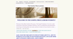 Desktop Screenshot of gospelproclaimers.weebly.com