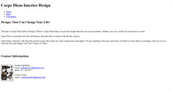 Desktop Screenshot of carpedieminteriors.weebly.com