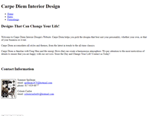 Tablet Screenshot of carpedieminteriors.weebly.com