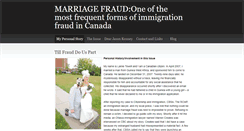 Desktop Screenshot of marriagefraudcanada.weebly.com