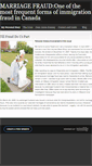 Mobile Screenshot of marriagefraudcanada.weebly.com