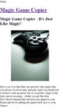 Mobile Screenshot of magicgamecopier.weebly.com