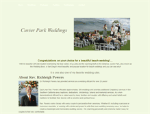 Tablet Screenshot of cuvierparkweddings.weebly.com