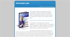 Desktop Screenshot of end-ovarian-cysts.weebly.com