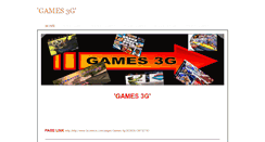 Desktop Screenshot of games3g.weebly.com