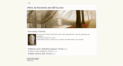 Desktop Screenshot of filosofia-iesllanes.weebly.com