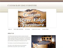 Tablet Screenshot of customrawedgefurniture.weebly.com