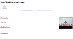 Desktop Screenshot of firecrackerpageant.weebly.com