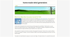 Desktop Screenshot of homemadewindgenerators.weebly.com