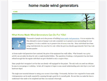 Tablet Screenshot of homemadewindgenerators.weebly.com