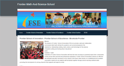 Desktop Screenshot of frontiermathandscienceschool.weebly.com