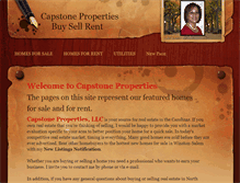 Tablet Screenshot of capstoneproperties.weebly.com