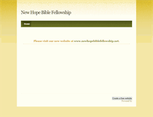 Tablet Screenshot of newhopebiblefellowship.weebly.com