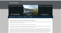 Desktop Screenshot of chaletlacgauthier.weebly.com